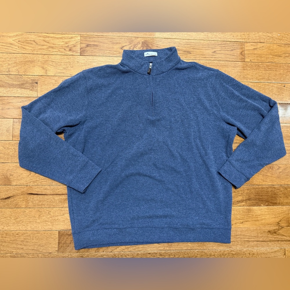 Peter Millar Navy Zip-Up Sweater No Size Tag